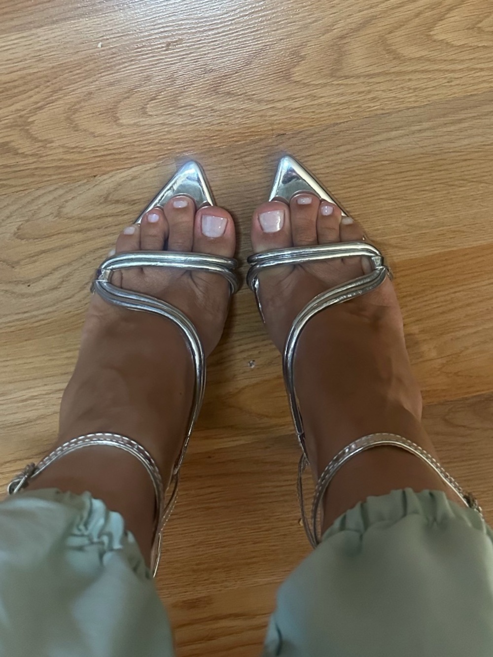 Metallic Silver Strappy Heels - PrettyLittleThings